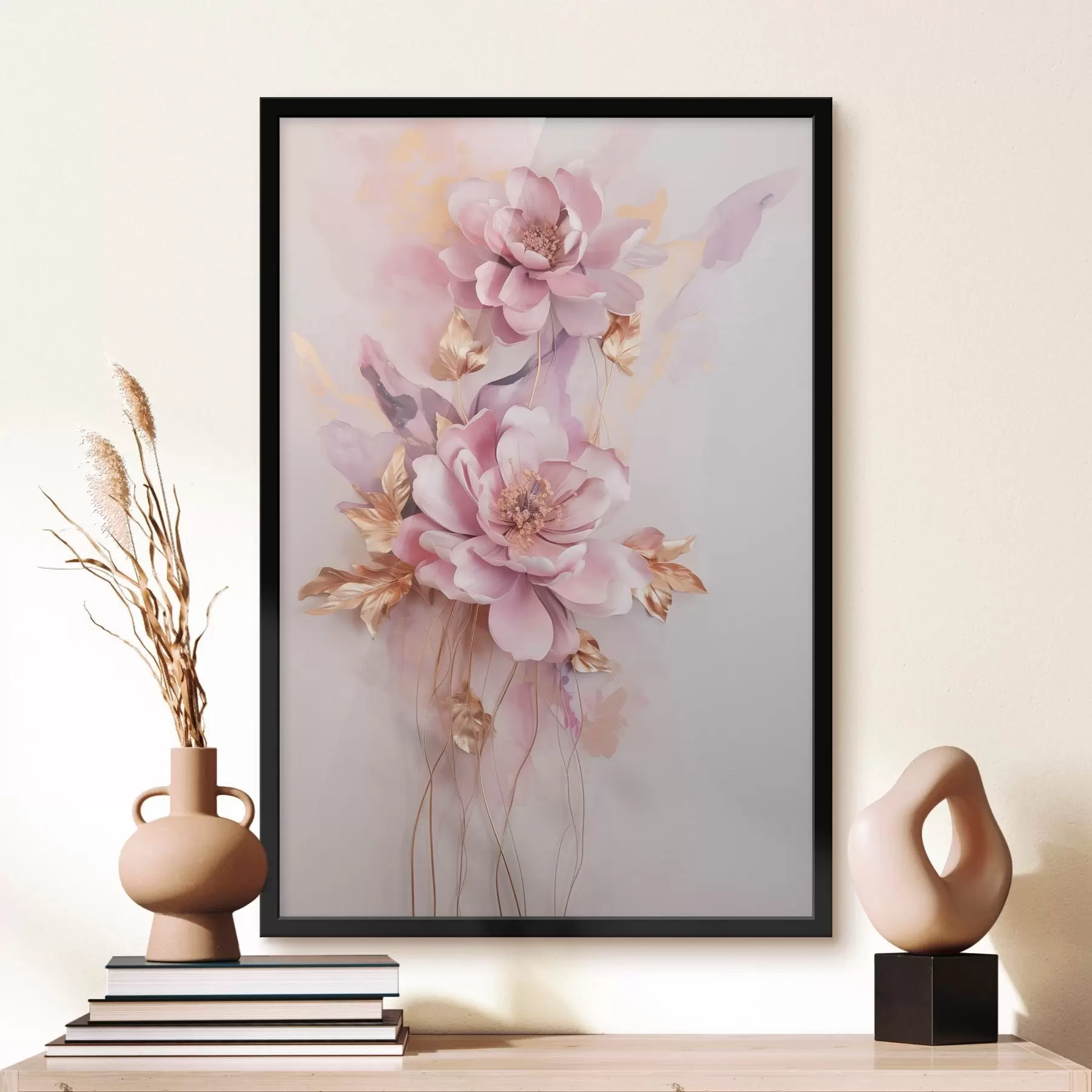 murales de pared Hermosas flores abstractas f47104