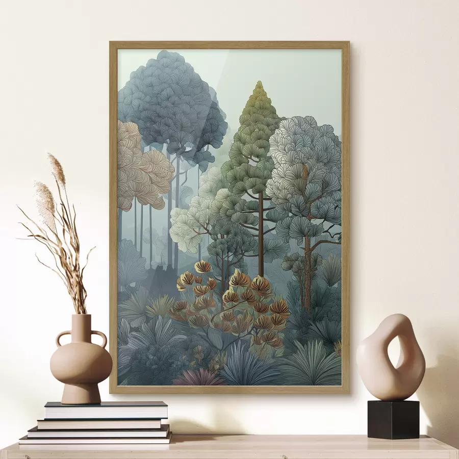 murales de pared Diversidad de plantas en el bosque f47106