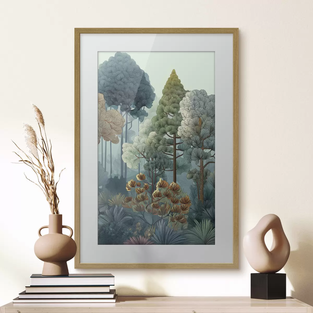 Poster Diversidad de plantas en el bosque f47106