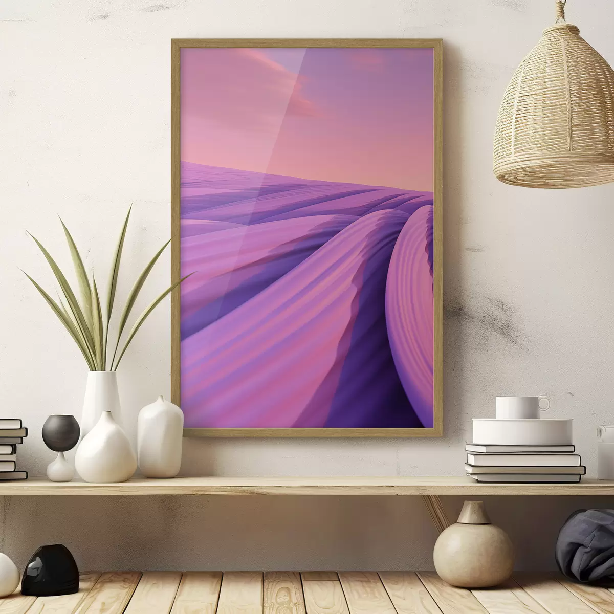 Poster Campo de lavanda abstracto f47110