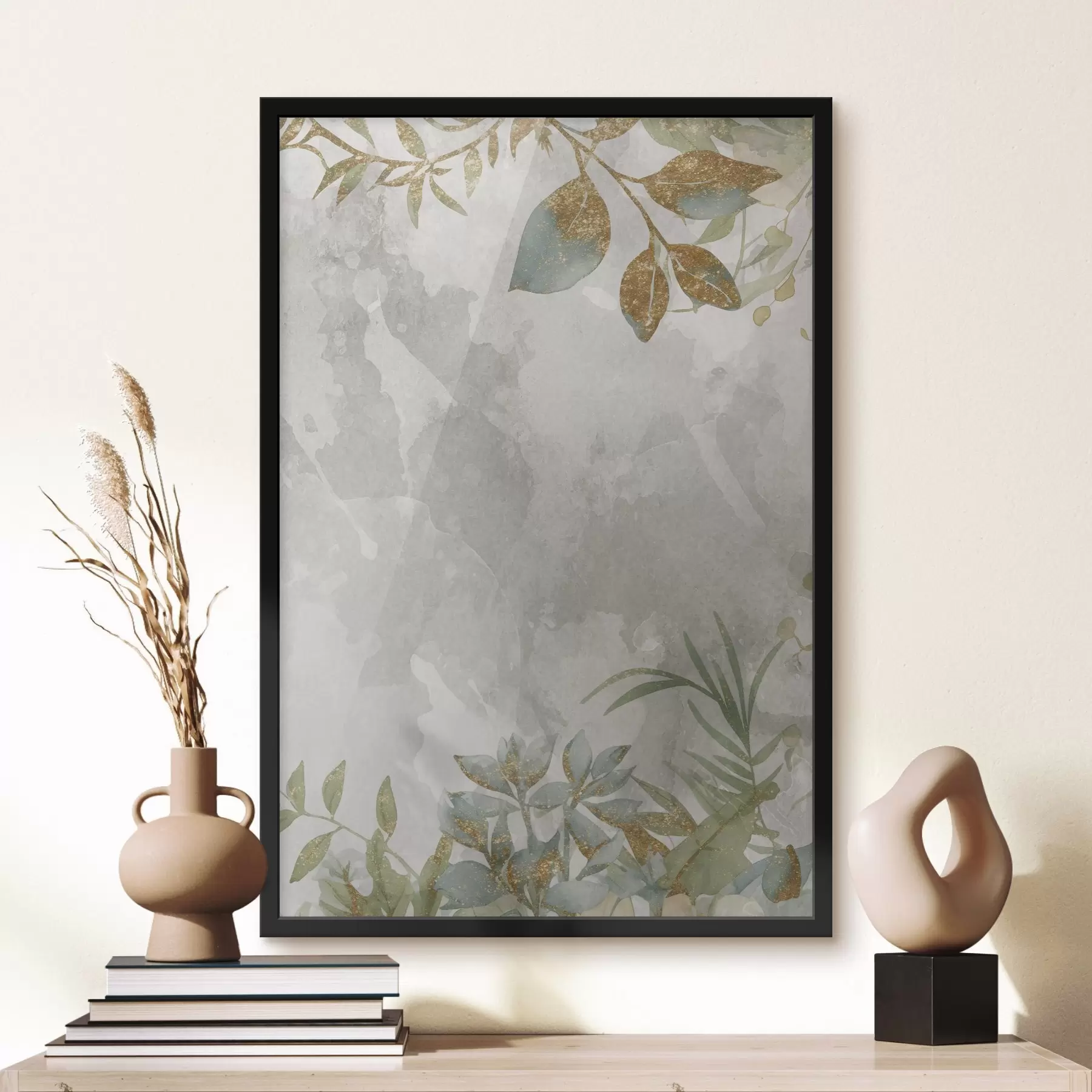 murales de pared Plantas sobre fondo claro f46894