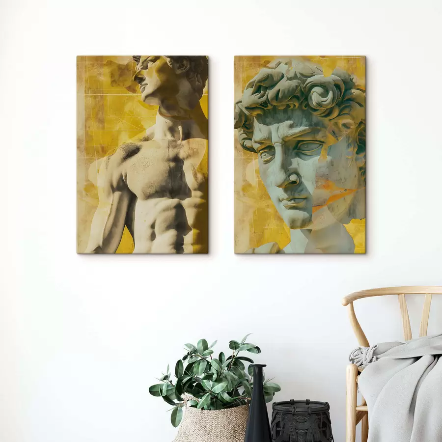 murales de pared Escultura antigua m01218