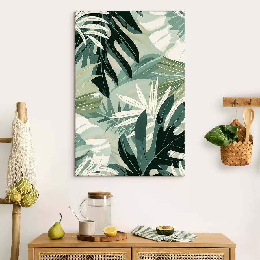 murales de pared Hojas de palma s47455