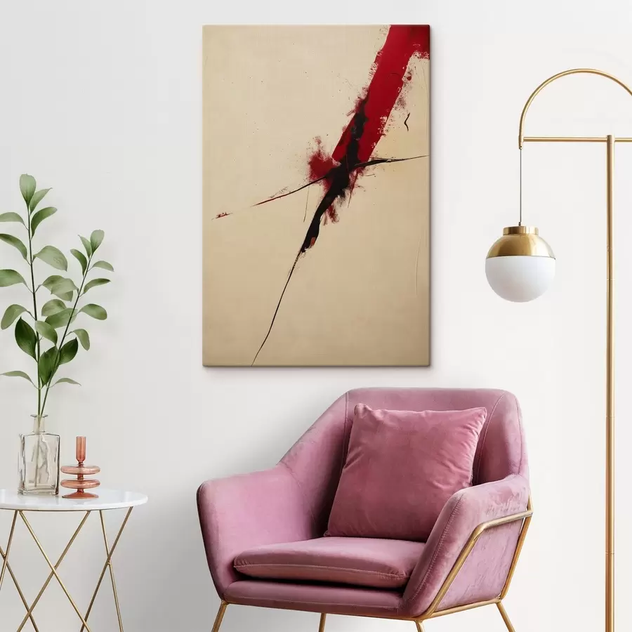 murales de pared Acentos rojos s47461