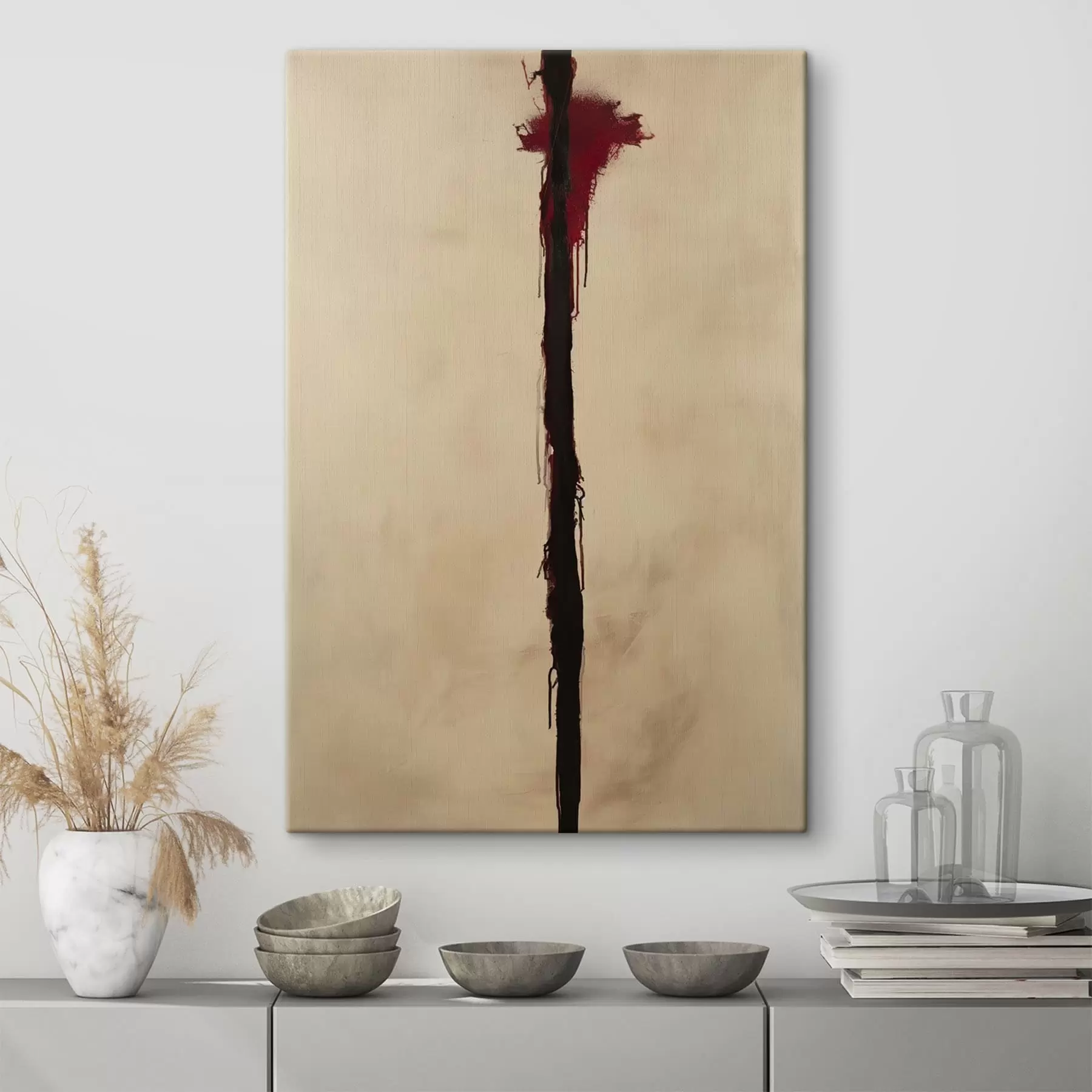 murales de pared Acentos rojos s47462