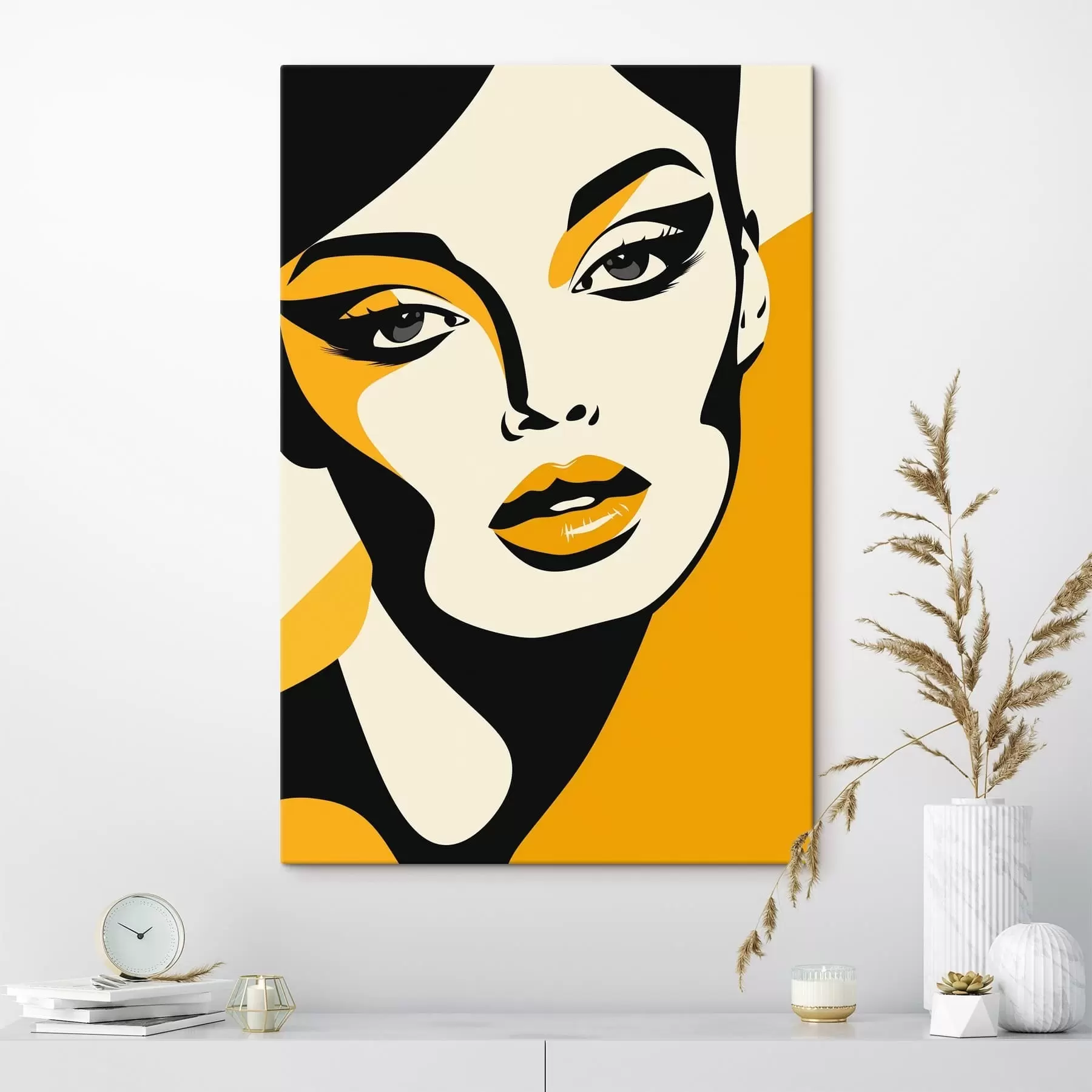 murales de pared Mujer pop art s47474