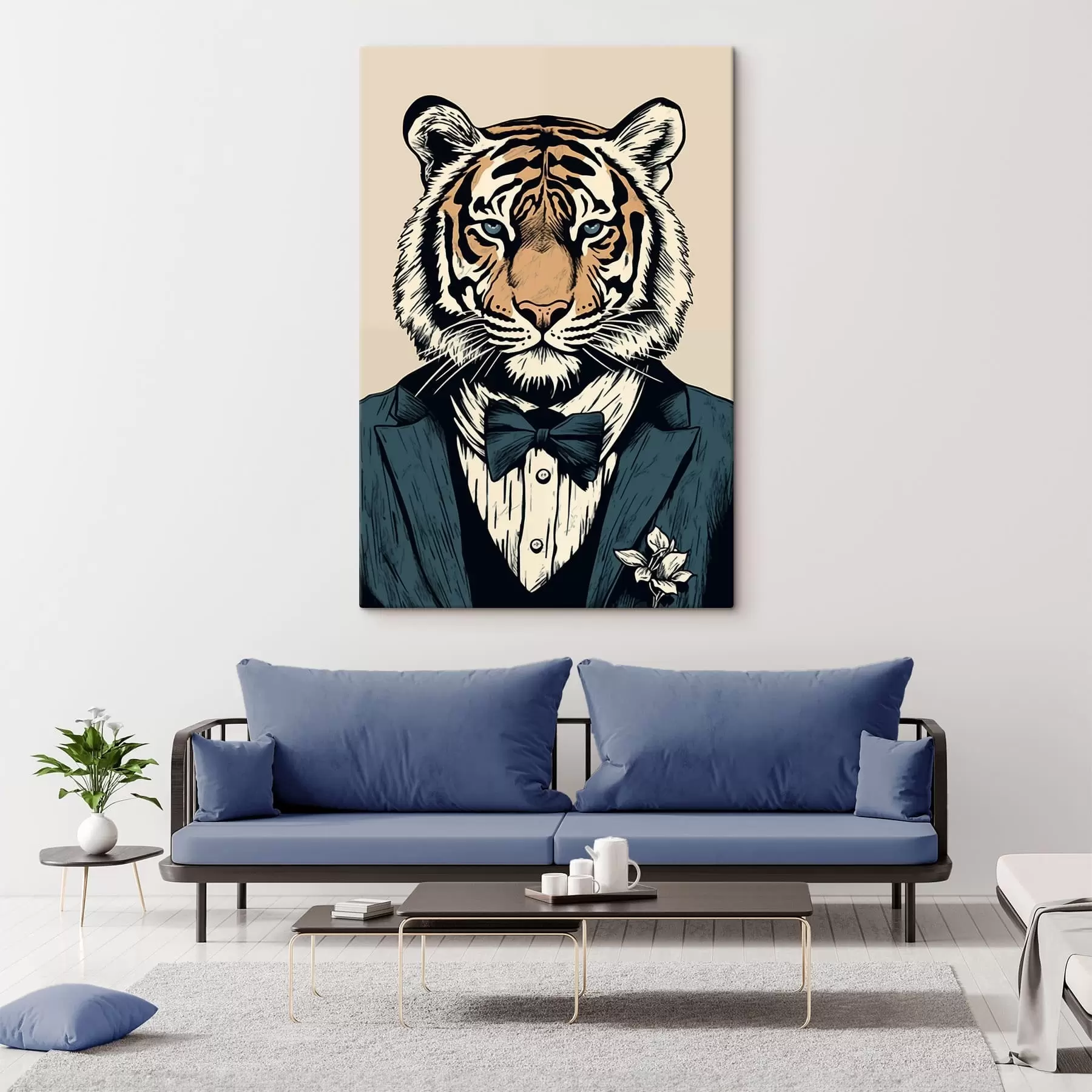 murales de pared Tigre con traje s47483