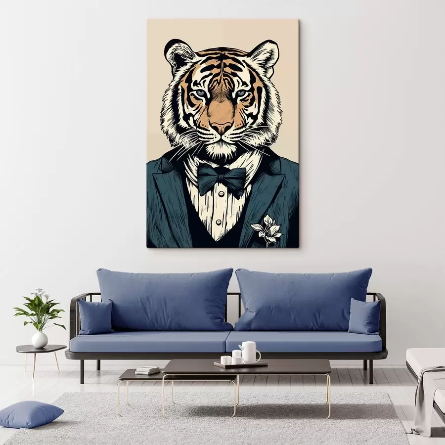 murales de pared Tigre con traje s47483