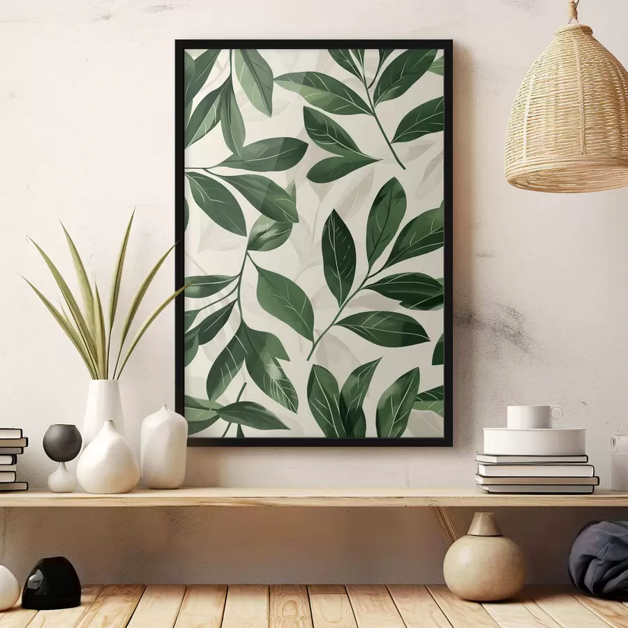 murales de pared Babok y hojas de palma f47457