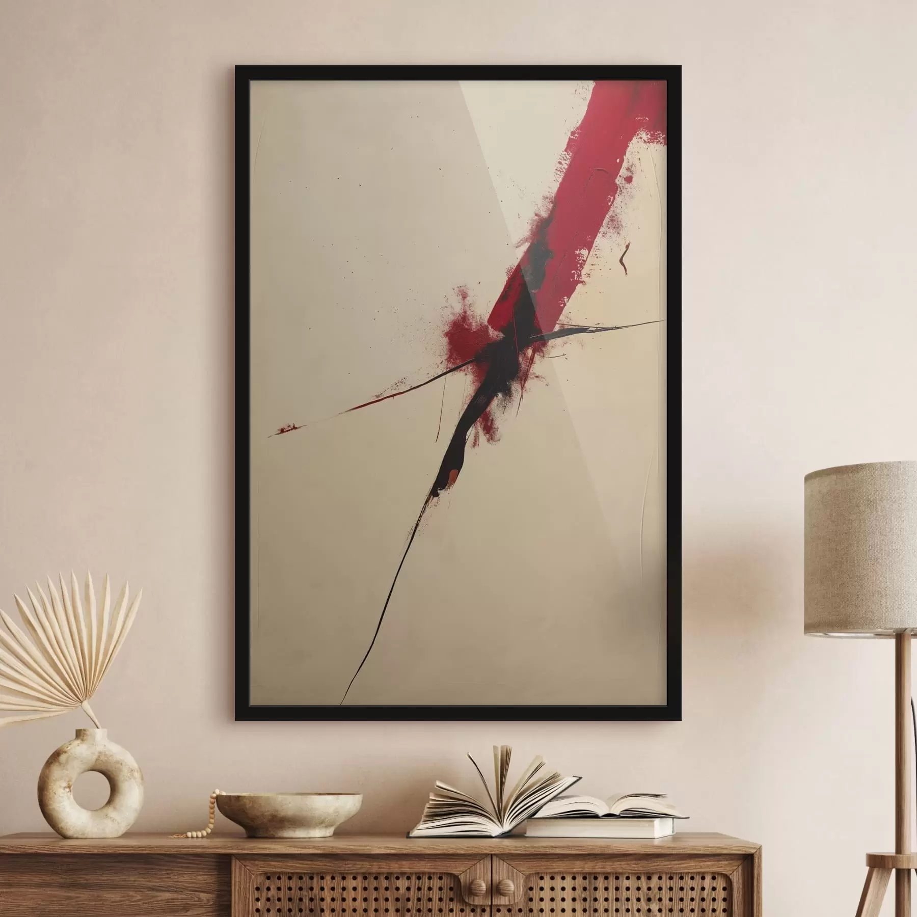 murales de pared Acentos rojos f47461