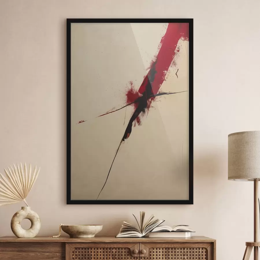 murales de pared Acentos rojos f47461