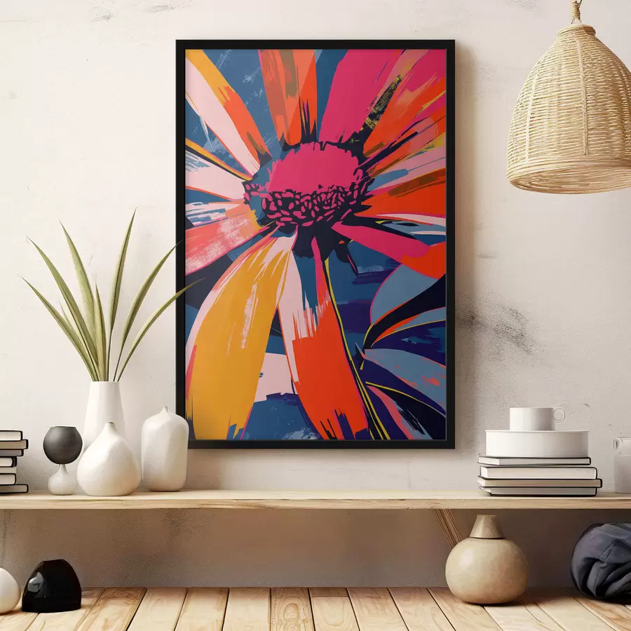 murales de pared Margarita colorida f47472