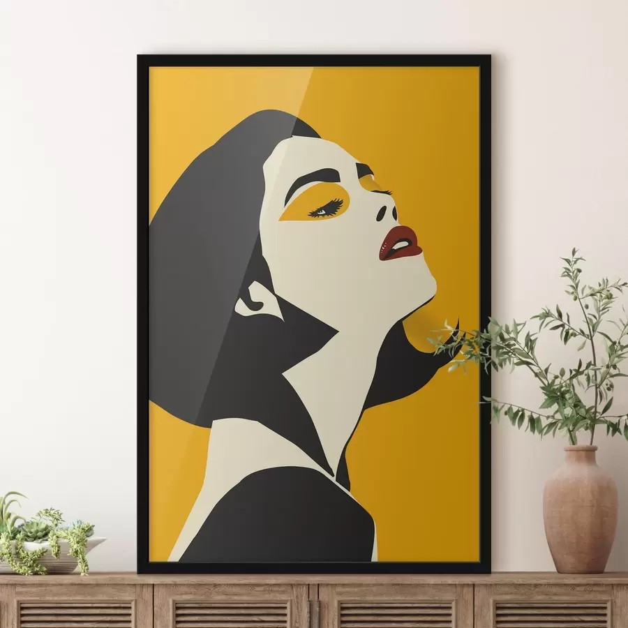 murales de pared Chica pop art f47473
