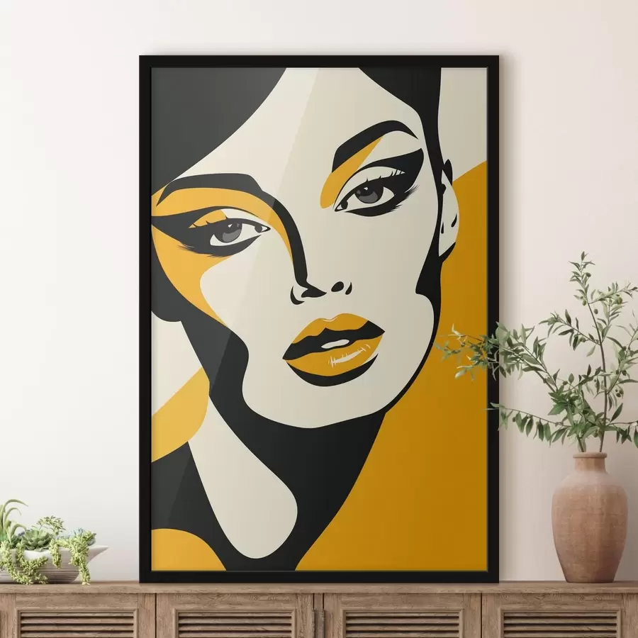 murales de pared Mujer pop art f47474