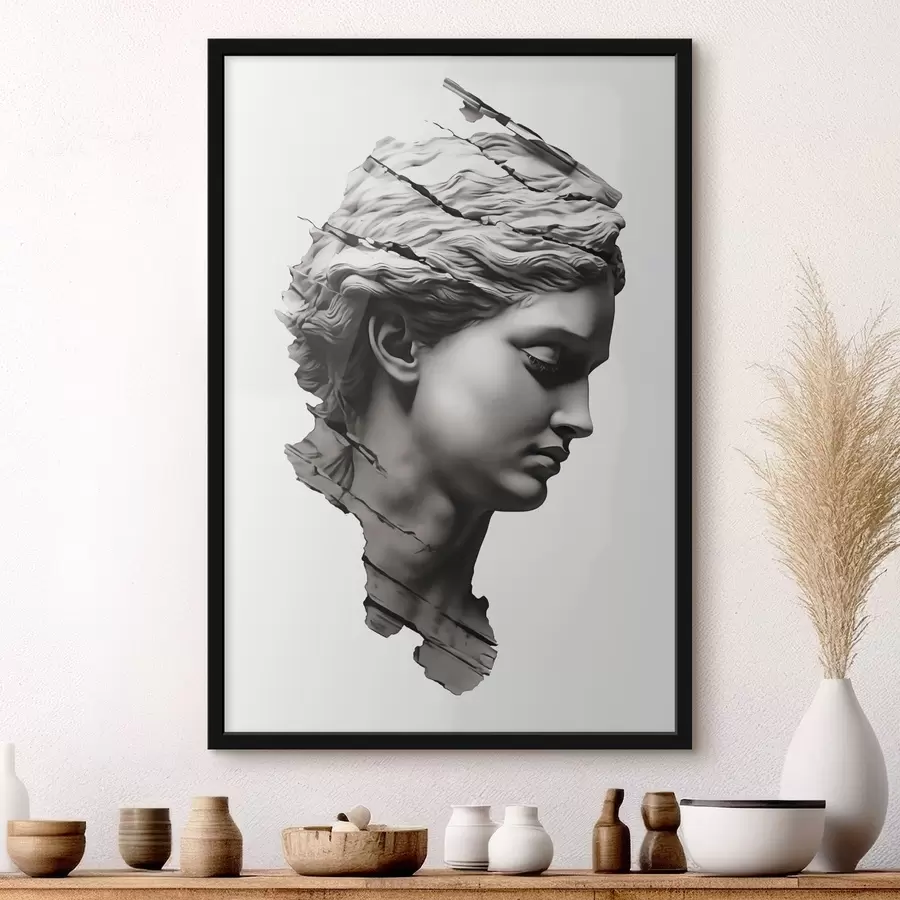 murales de pared Perfil antiguo de una mujer f47475