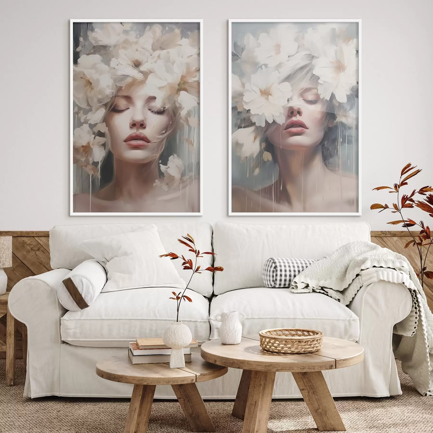 murales de pared Retratos femeninos d00546