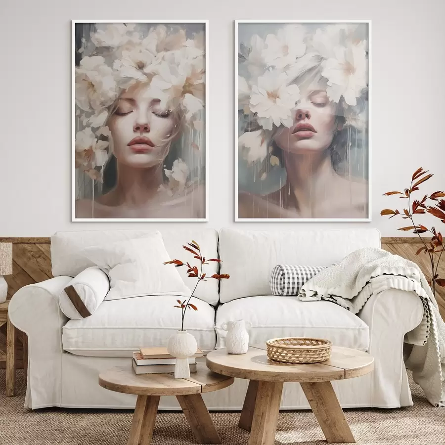 murales de pared Retratos femeninos d00546