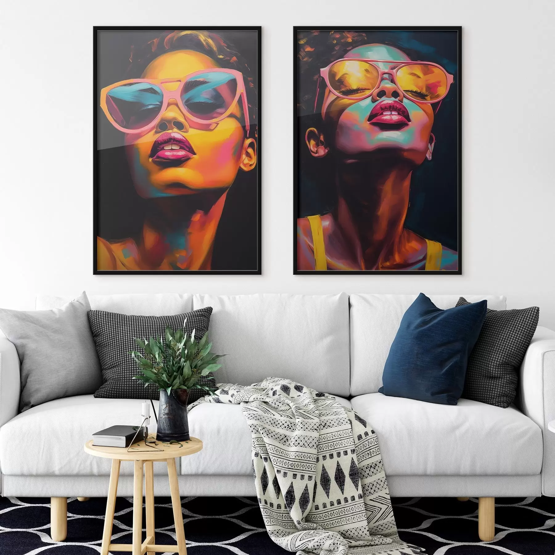 murales de pared Retratos en pintura d00581