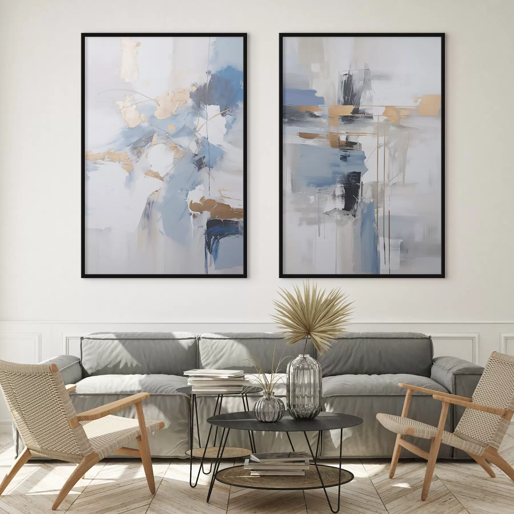 murales de pared La abstracción moderna imita a la pintura d00588