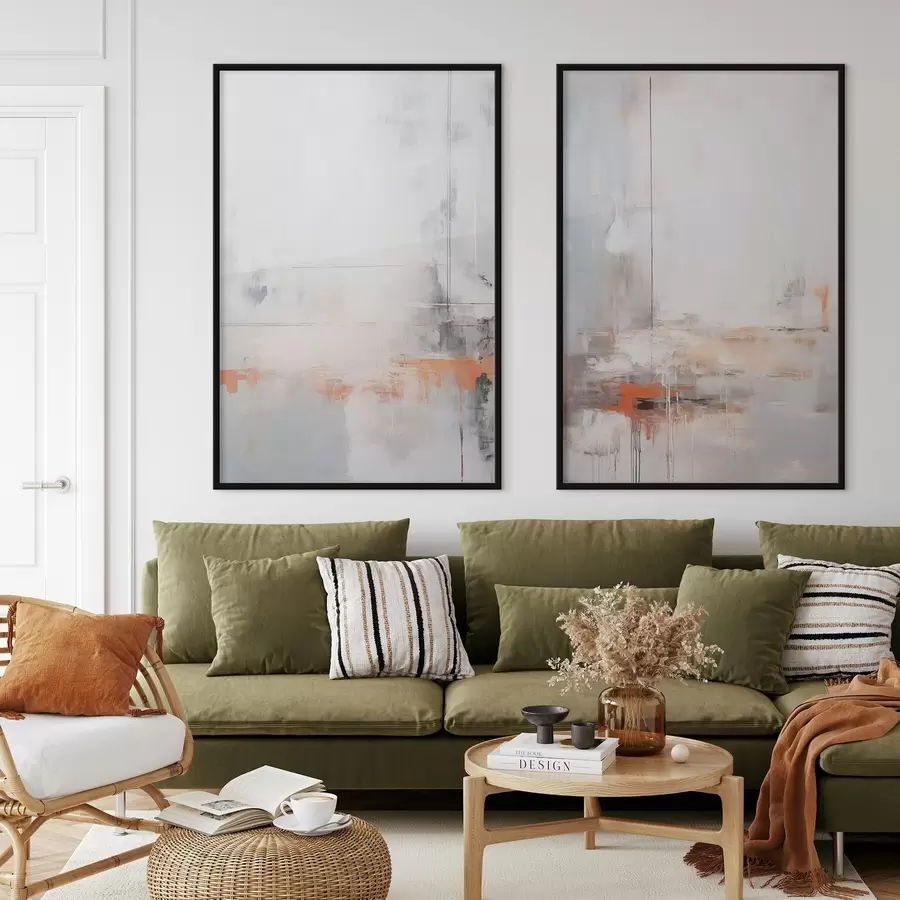 murales de pared Abstracción moderna con imitación de textura desgastada d00623