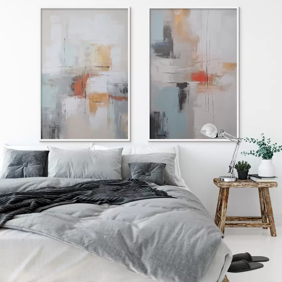 murales de pared Abstracción imitación de pintura y abrasiones d00667