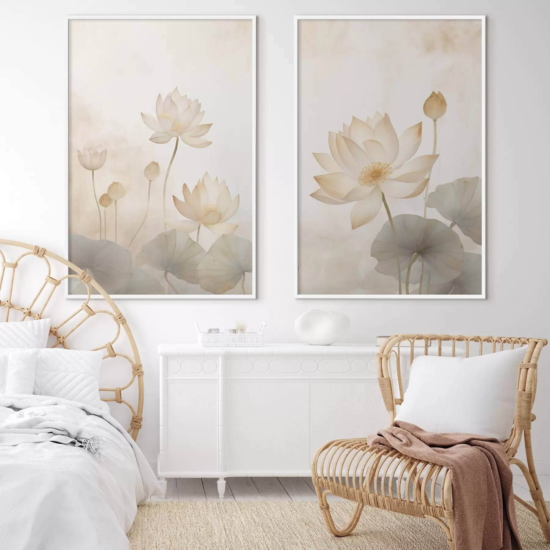 murales de pared Flores de loto d00668