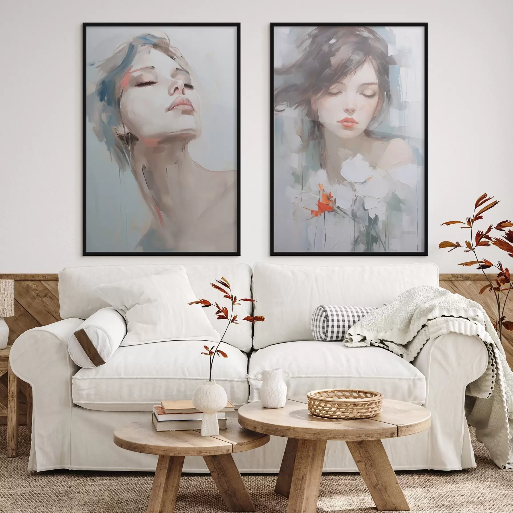 murales de pared Retrato de mujer d00675