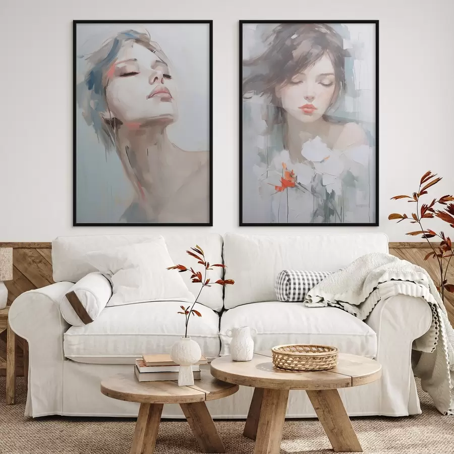 murales de pared Retrato de mujer d00675