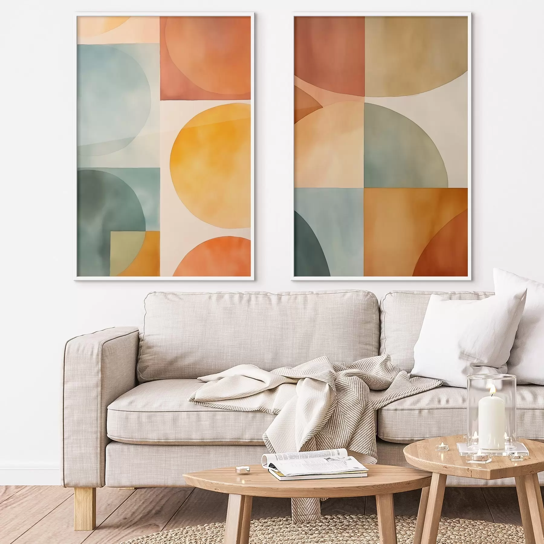 murales de pared Círculos geométricos d00732