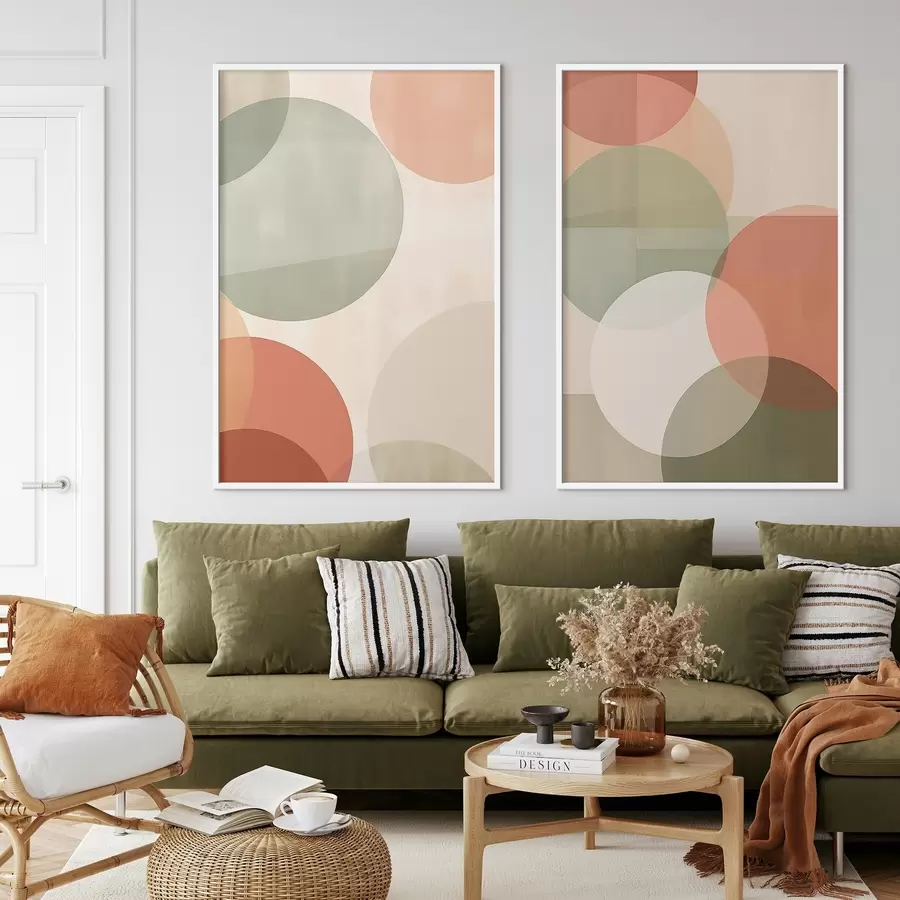 murales de pared Círculos abstractos d00733