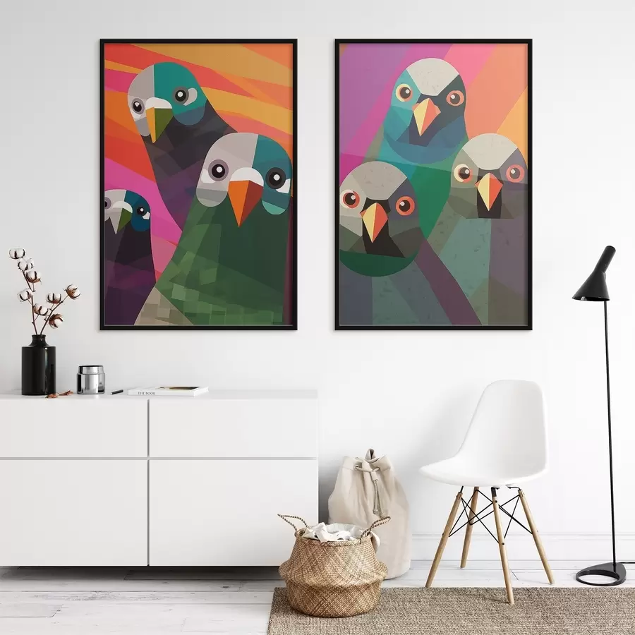 murales de pared Palomas d00735