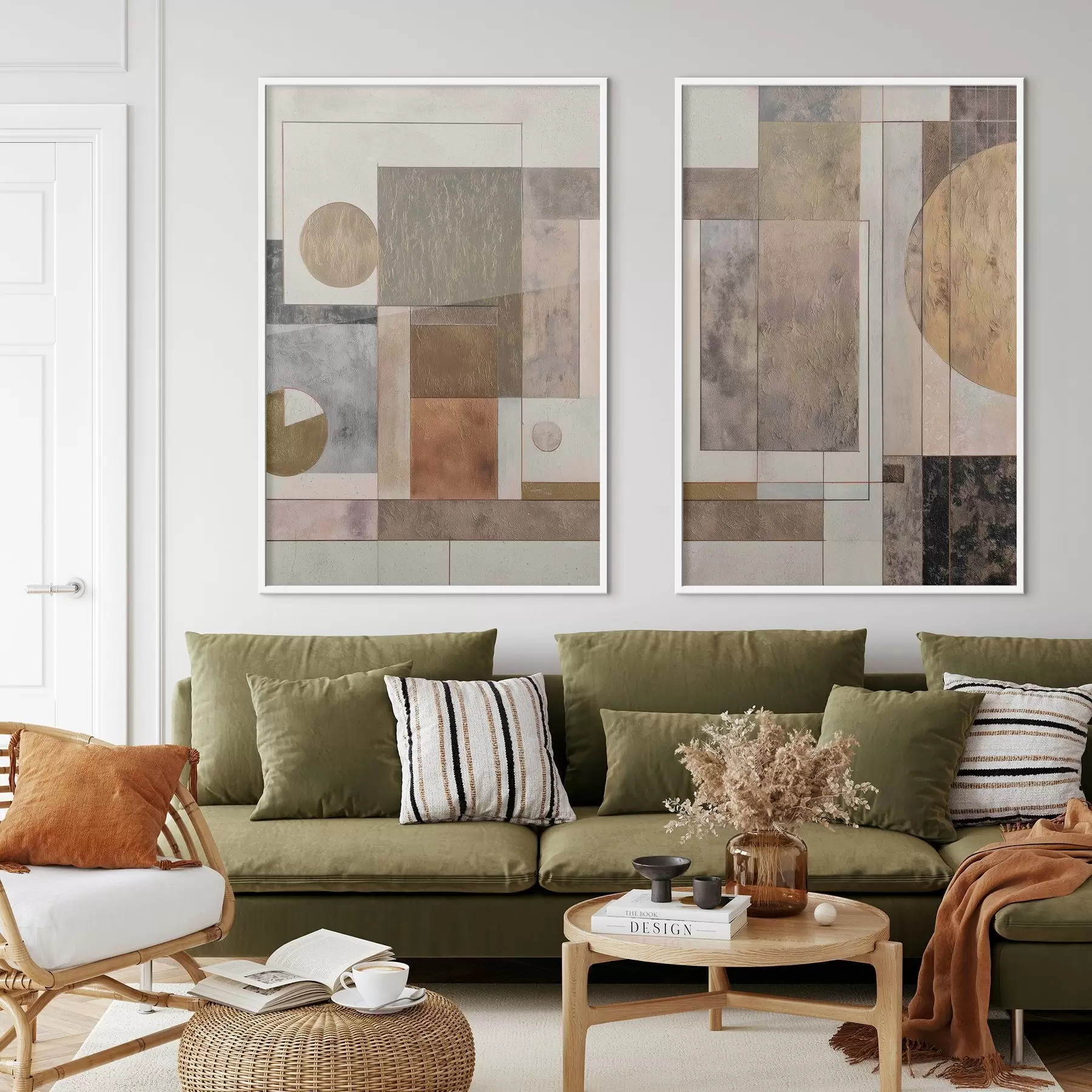 murales de pared geometría abstracta moderna d00738