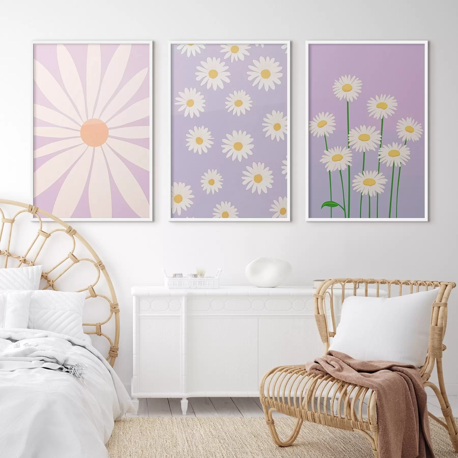 murales de pared Margaritas d00756