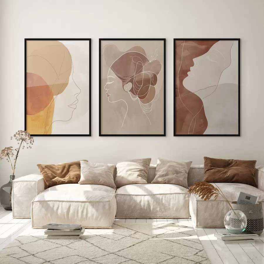 murales de pared Abstracción, personas, chica d00783