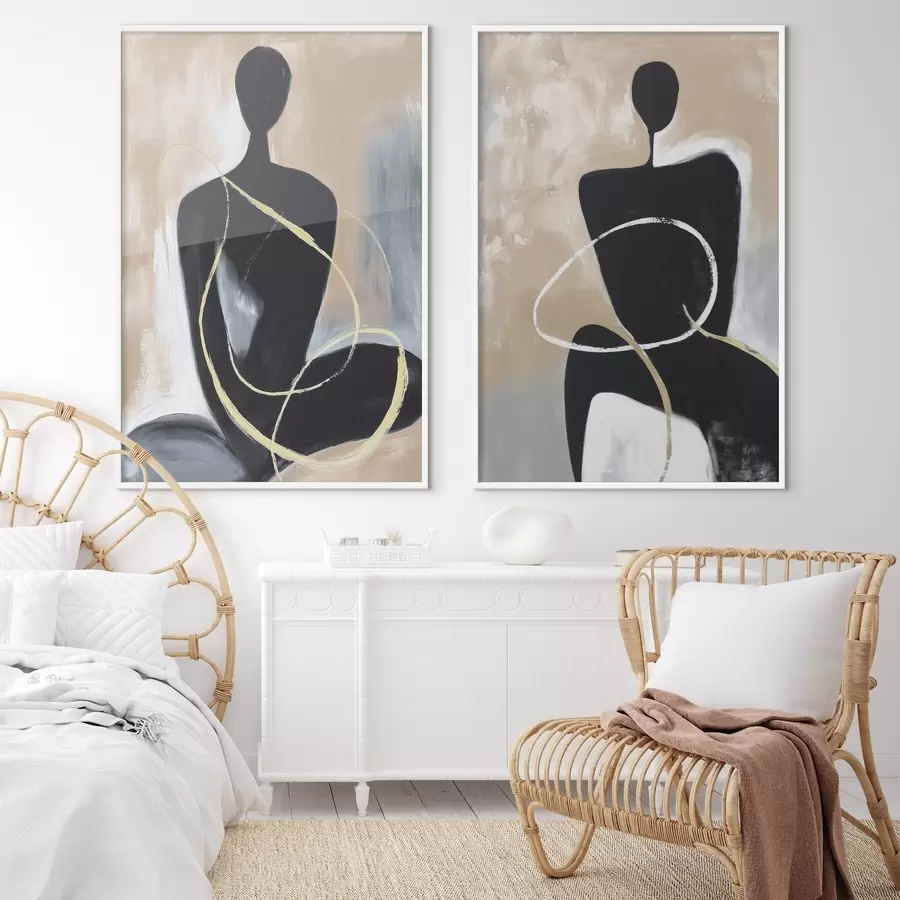 murales de pared siluetas abstractas d00719