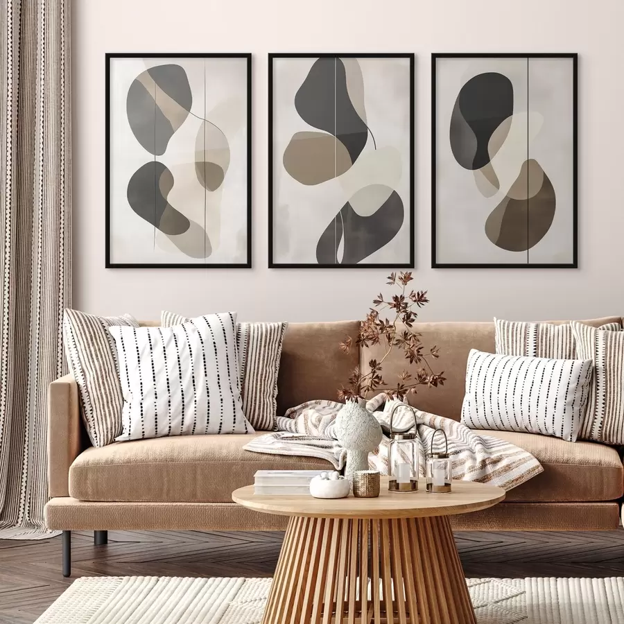 murales de pared Formas abstractas flotantes d00777