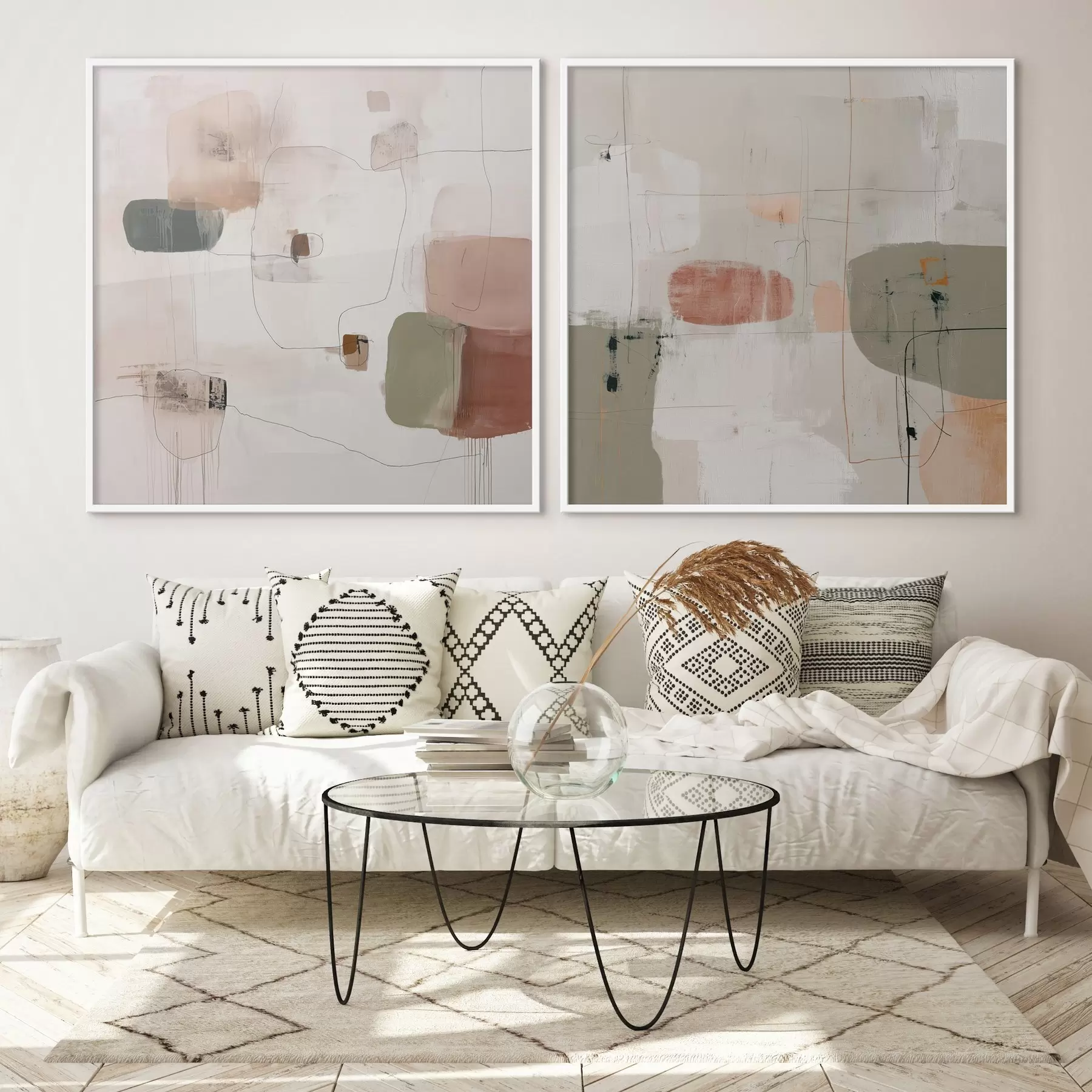 murales de pared Composición en tonos neutros d00745