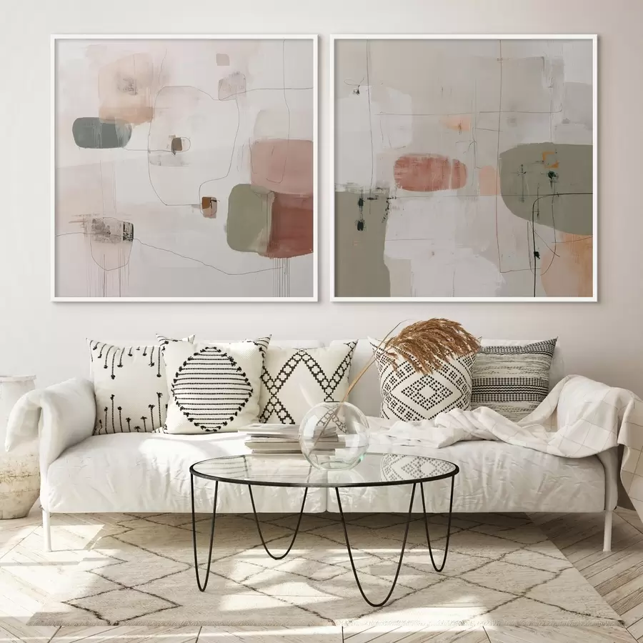 murales de pared Composición en tonos neutros d00745