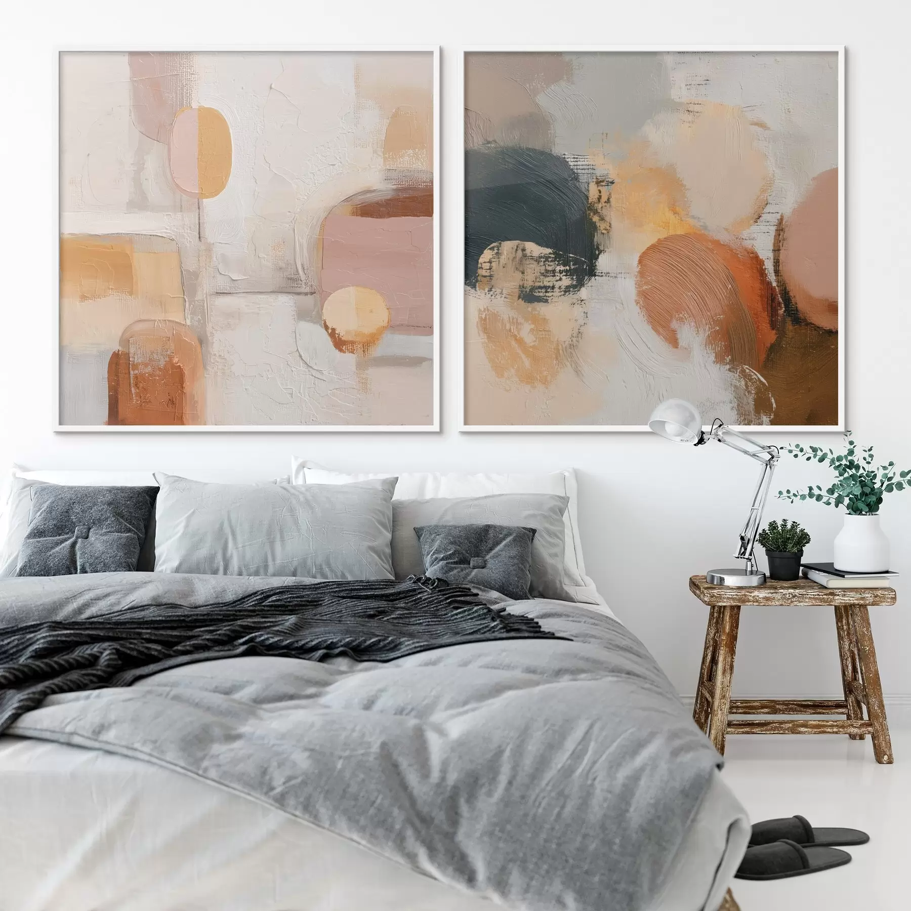 murales de pared Geometría de la calma en estilo abstracto d00747