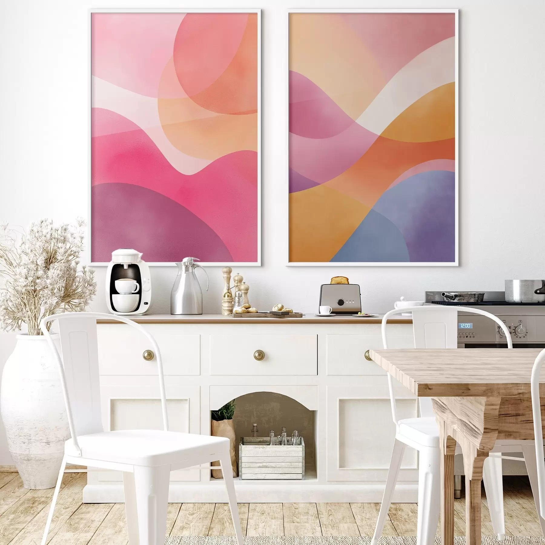 murales de pared Ondas abstractas d00807