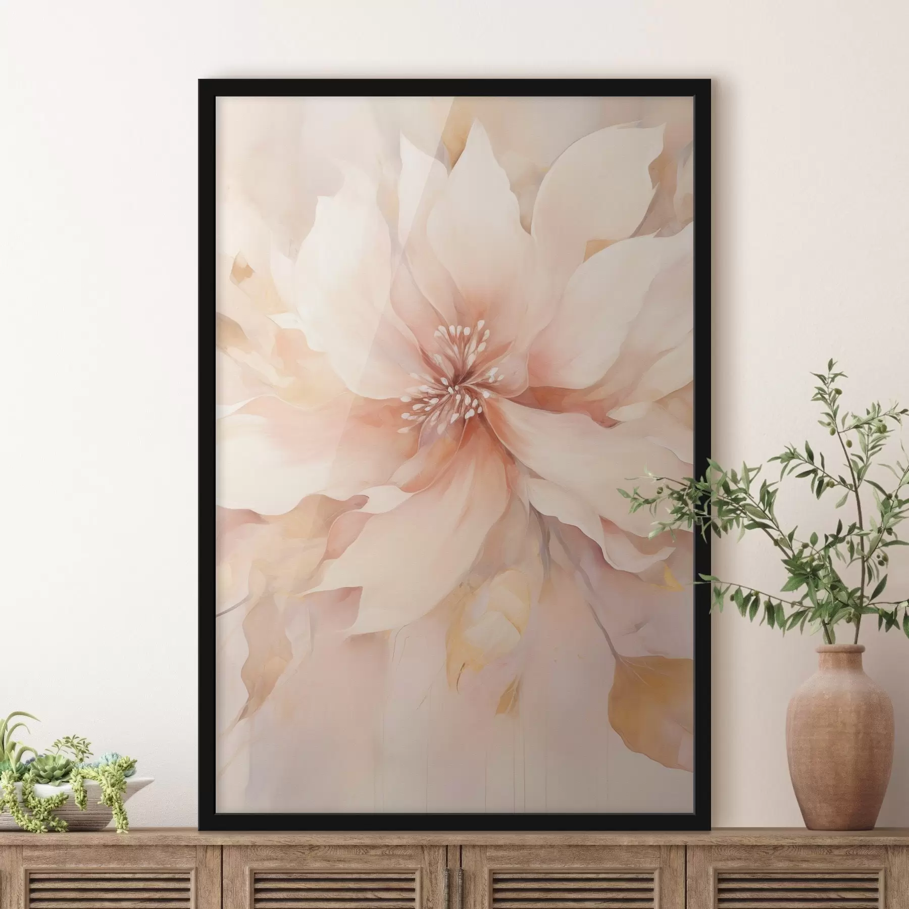 murales de pared Gran flor abstracta f47444