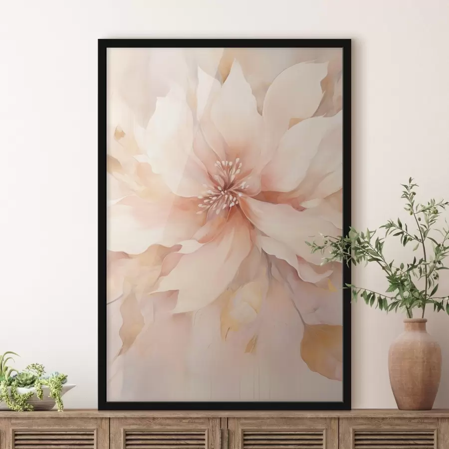 murales de pared Gran flor abstracta f47444