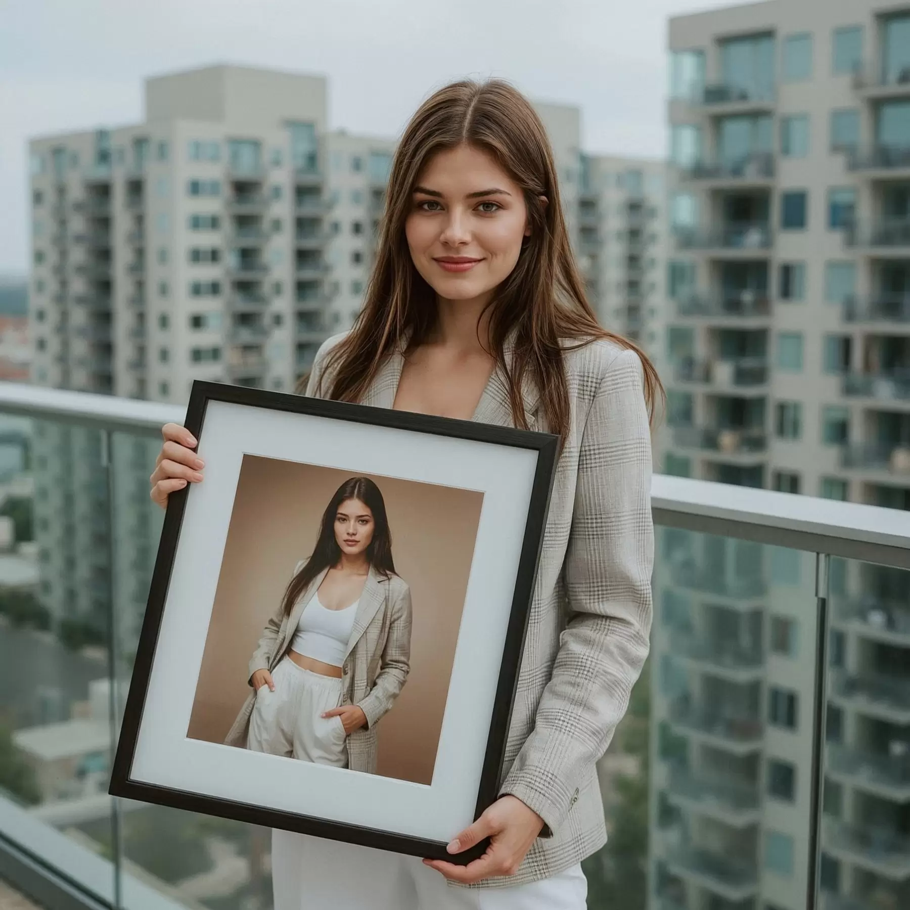 murales de pared Retrato a partir de tu propia foto en la pared s47159