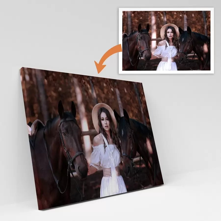 murales de pared Un regalo para una niña basado en su foto s47176