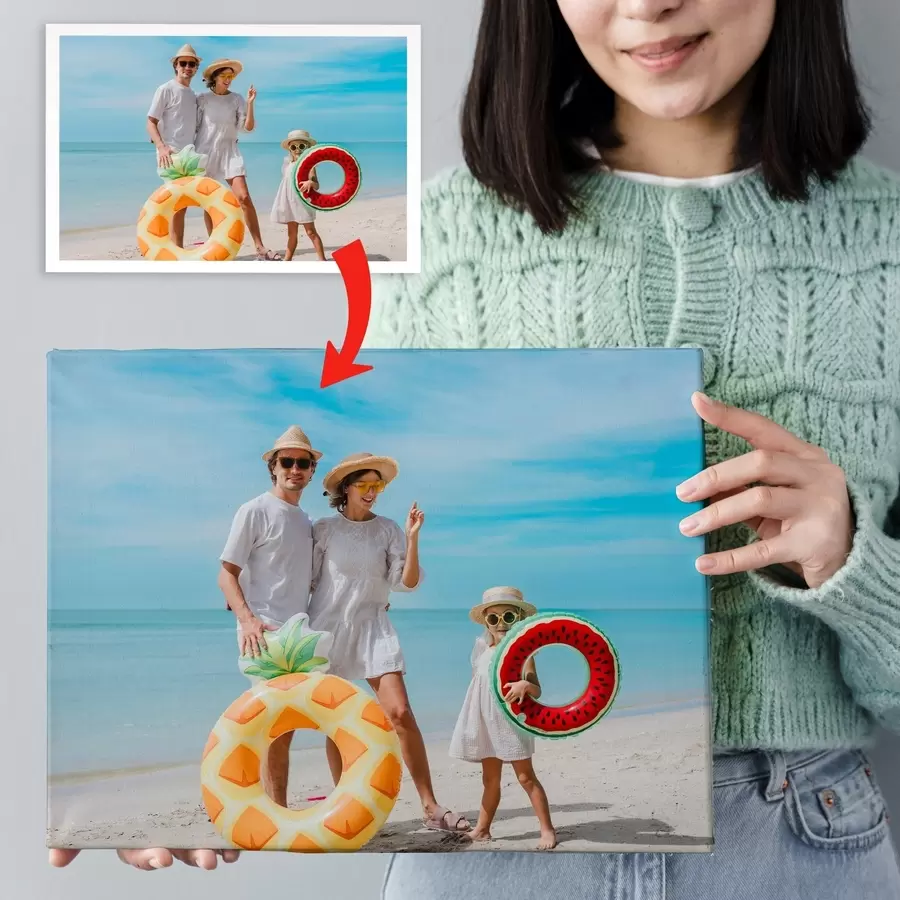 murales de pared Imprimir una foto familiar en lienzo s47190