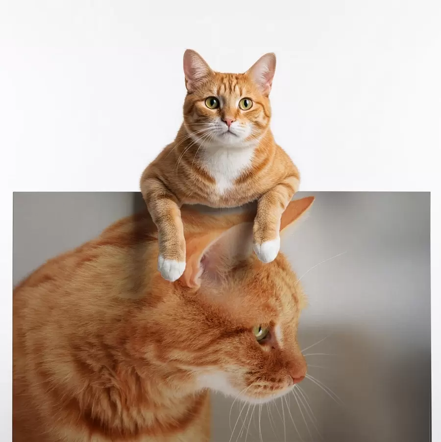 murales de pared Foto de tu gato en lienzo s47194