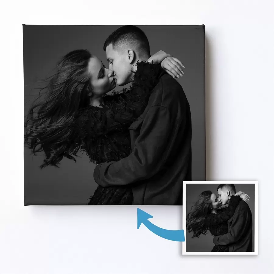 murales de pared Regalo romántico para una pareja basado en una foto s47206