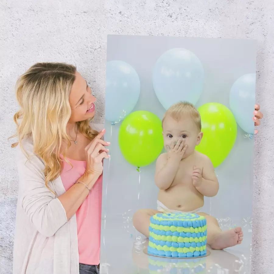 murales de pared Regalo de cumpleaños: un cuadro basado en una foto. s47207