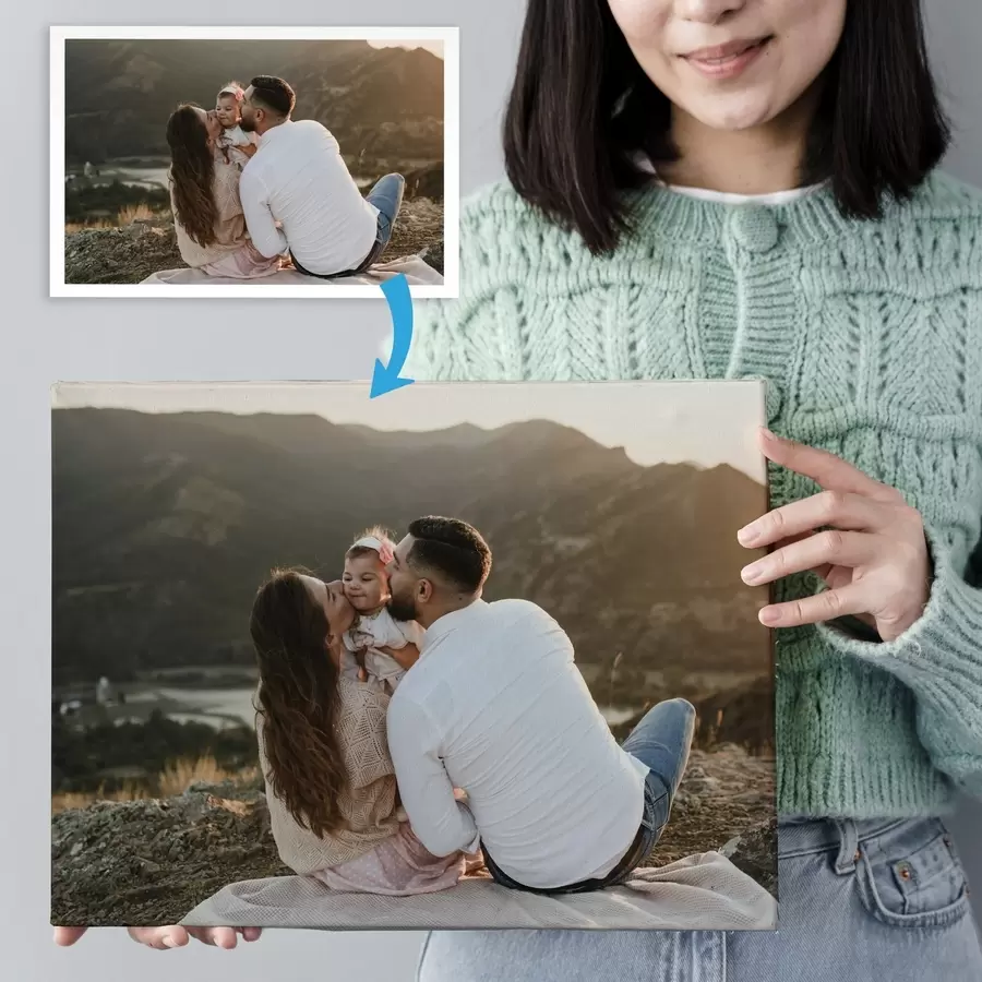 murales de pared Regalo romántico para una pareja basado en una foto s47210