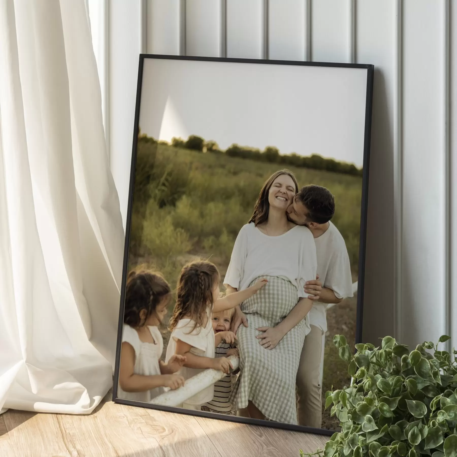 murales de pared Retrato familiar a partir de una foto por encargo s47217